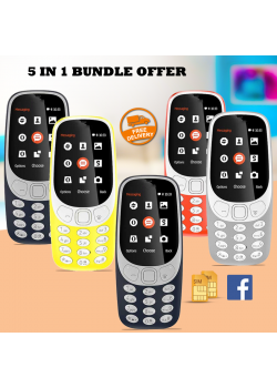 5 in 1 Bundle Offer , U2-mobile 3310, Dual Sim